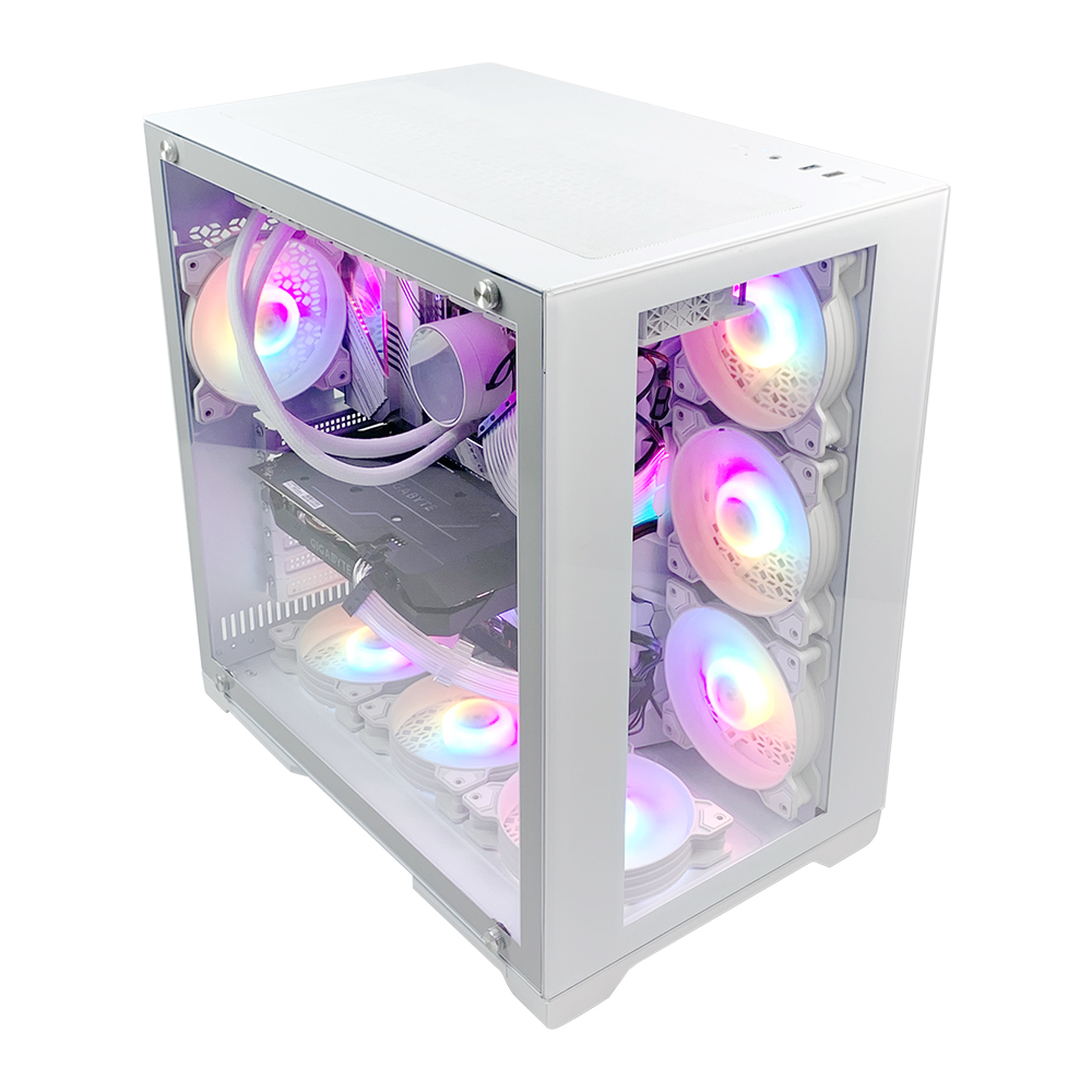 New Design Wholesale Computer Gaming Case PC Case Gamer Most Popular High Quality Cool Gaming PC Desktop Computer Gaming Color C