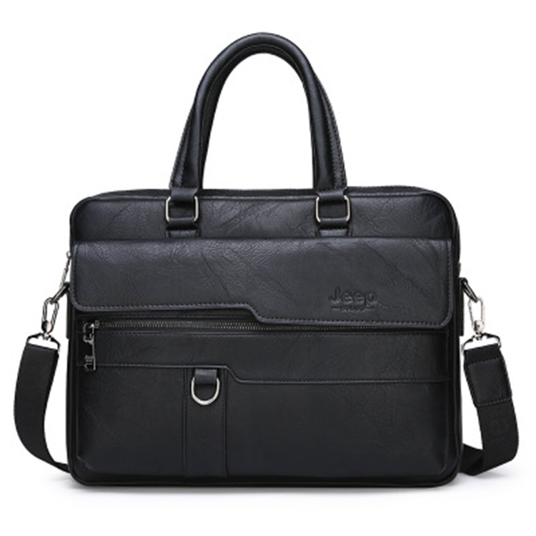 Qetesh New High Quality Pu Leather Lawyer Briefcase Men Business Briefcase Laptop Bags