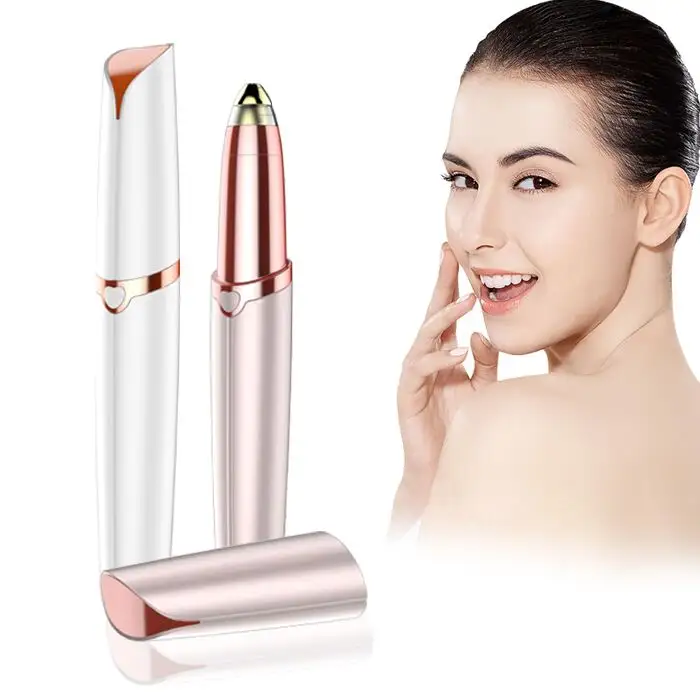 Led Electronic Electric Battery Hair And Eyebrow Trimmer For Women Automatic