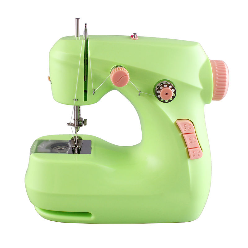 VOF New Mini Sewing Machine Toy FHSM-211 Electric Batteries Operated Sewing Machine for Cloth Hand Making