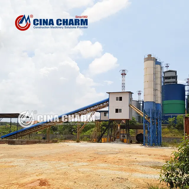 Stationary Concrete Plant Ready Mix Cement Mixing Plant Changli Group