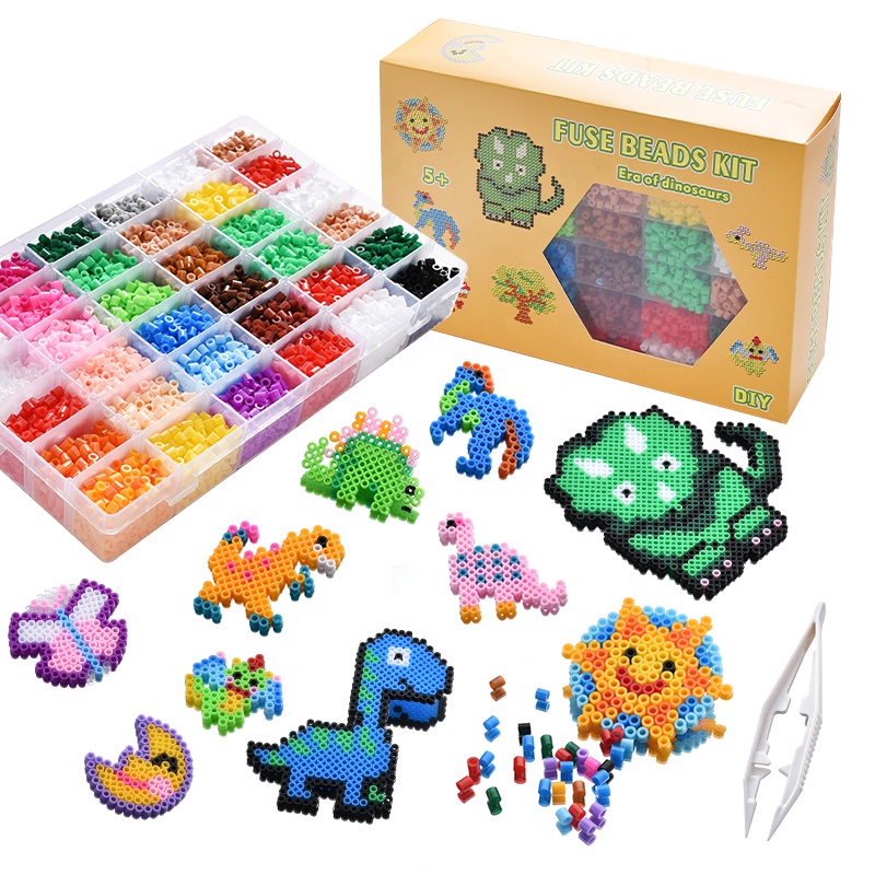 Комплект игрушечных бусин Perler 5 мм, бусины Hama, 3D пазл, игрушка «сделай сам», детская творческая игрушка ручной работы, подарок