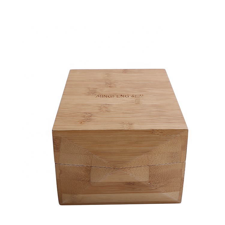 Unique design bamboo 1 slots Watch box watch packaging gift box
