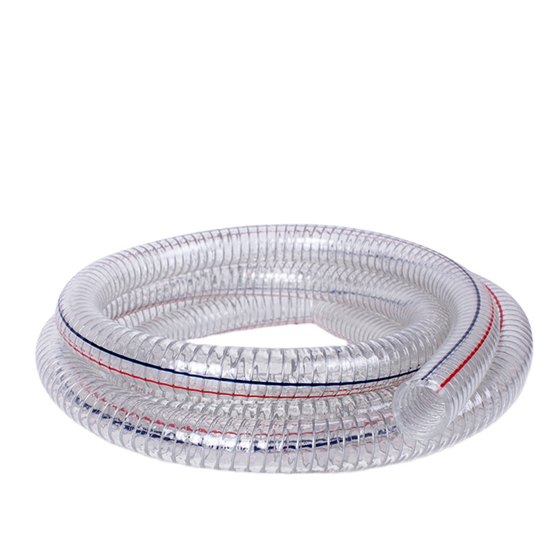 Factory Hot Sale Clear Flexible PVC Steel Wire Reinforced Hose