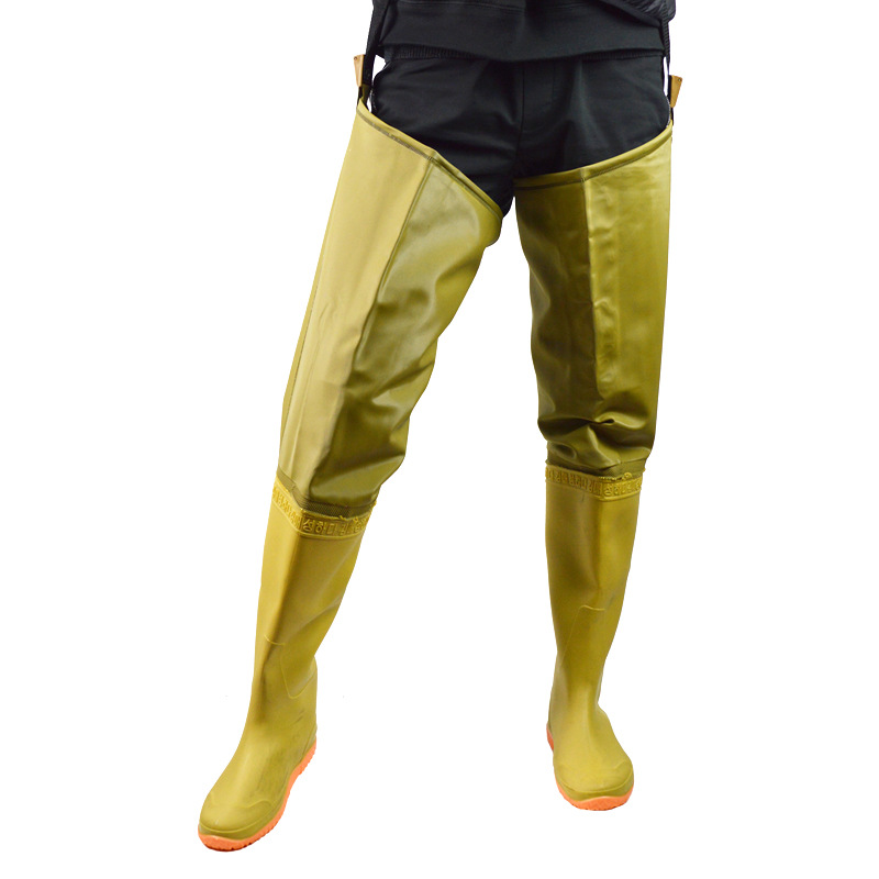 Wholesale High Quality Pvc Material Lightweight Hip Boot for Fishing Hunting Farming Gardening Mining Washing Cleaning