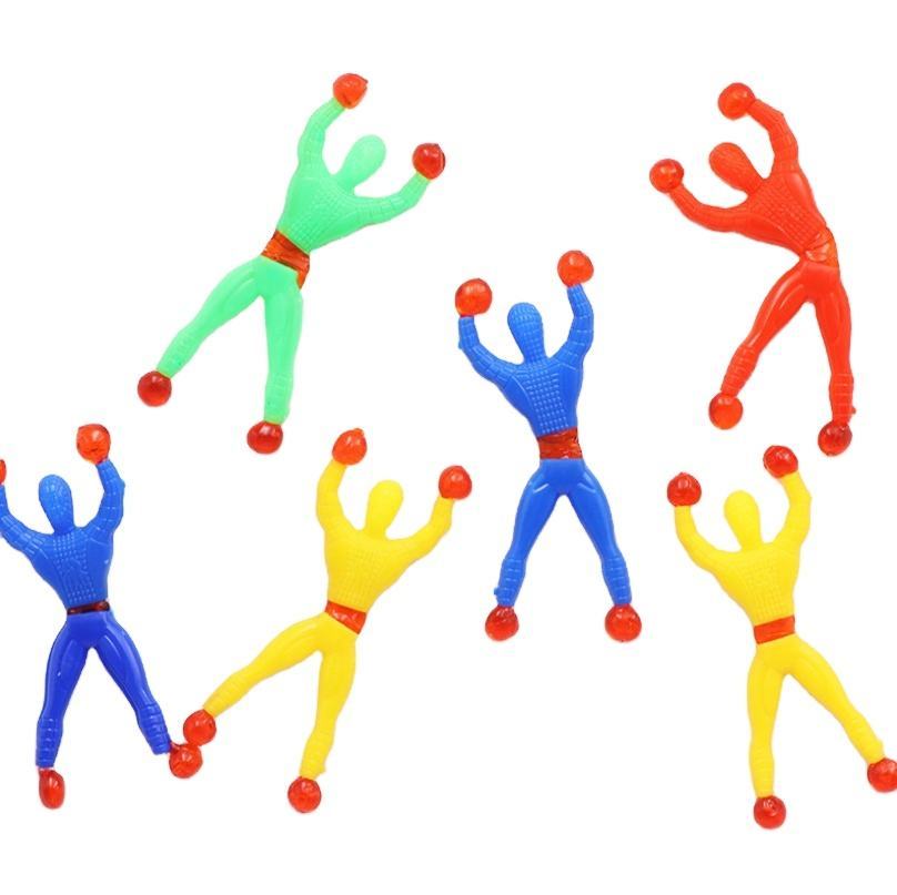 PT Wholesale Stretchy Climbing Man Window Crawlers Sticky Toys for Party Favors Kid Play Climbing Toy Sticky Wall Climbing Toy