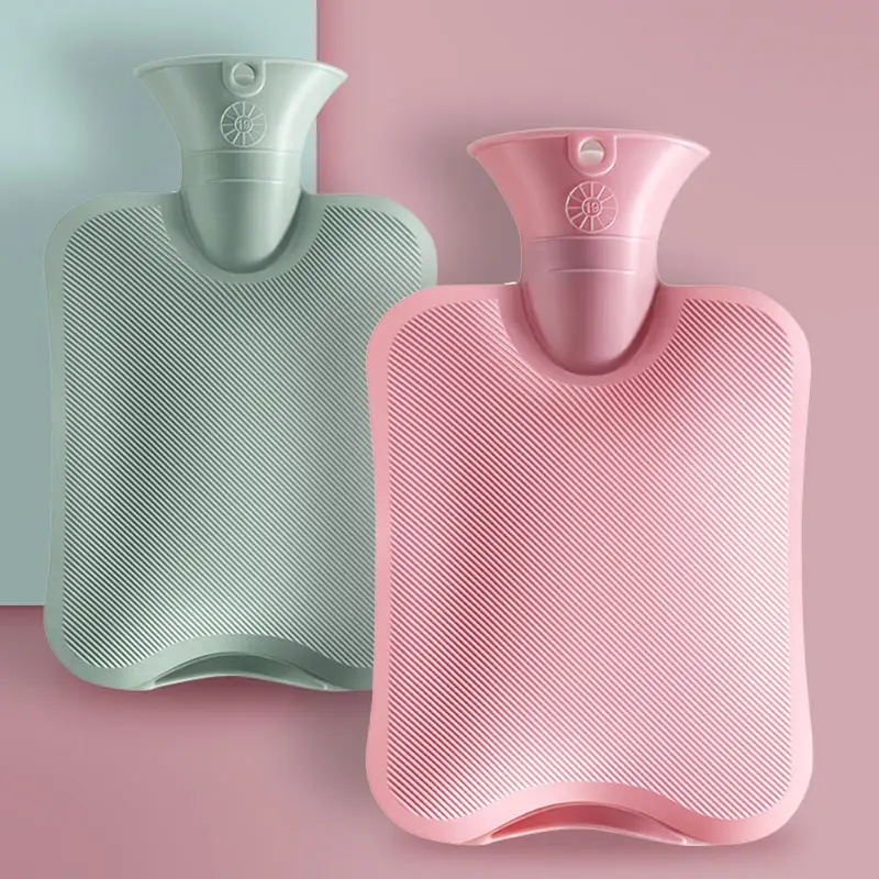 New fashion hot water bottle transparent PVC bags 2 liter pain relief warm water bag for Menstrual Cramps Neck Shoulder Pain