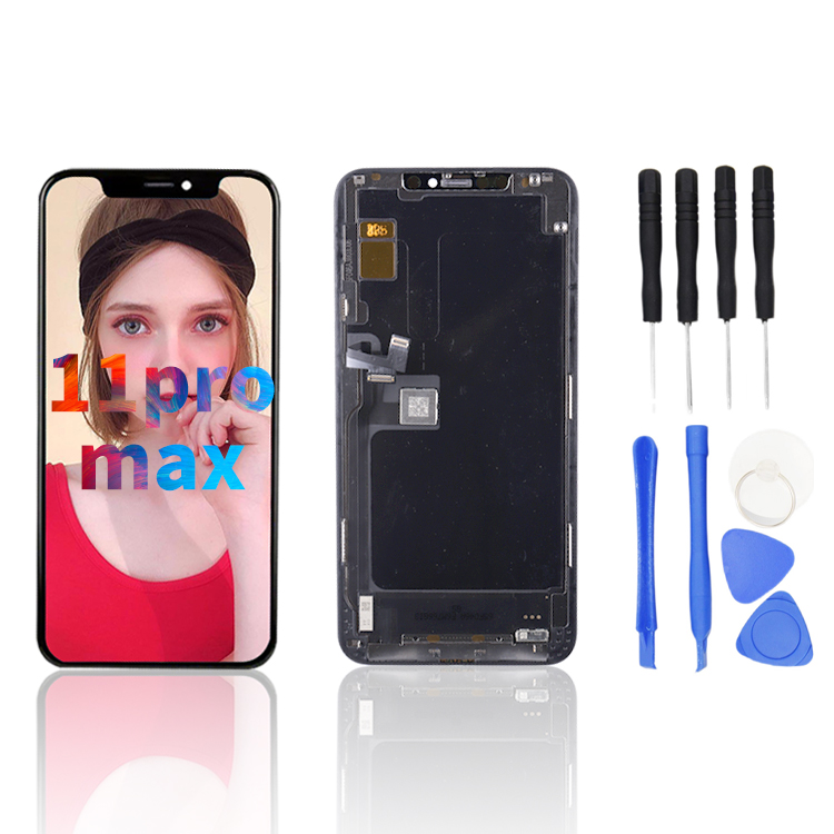 Оптовая продажа, ЖК-дисплей 6,5 дюйма для мобильного телефона IPhone 11Pro Max с дигитайзером и сенсорным экраном