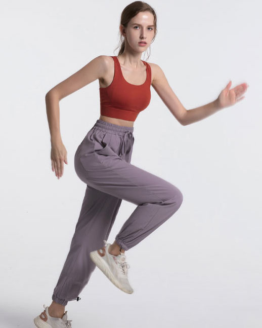 Fashion breathable Joggers With Pocket loose fitness women's Jogger Pants high waist sweat pants women