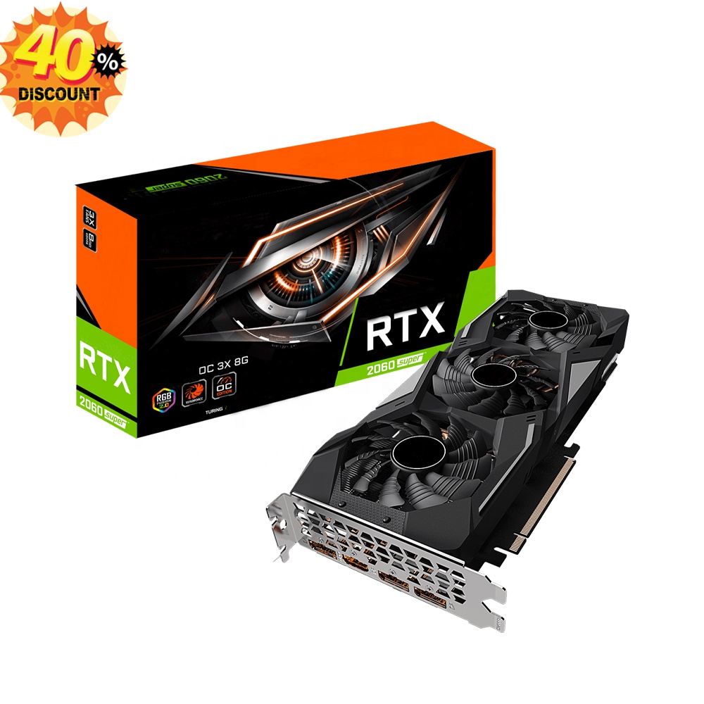 Лидер продаж 2022, новая 2060 Супер видеокарта GPU 2060, карта 8 ГБ GDDR6 RTX 2060, Супер 8 ГБ с быстрой доставкой
