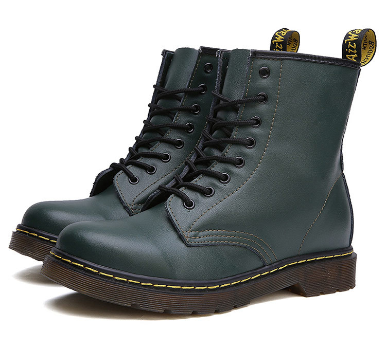 Popular Unisex Shoes Casual Shoes Boots Leather New Male Army Boots Lace Up Dr Martens Boots for Men