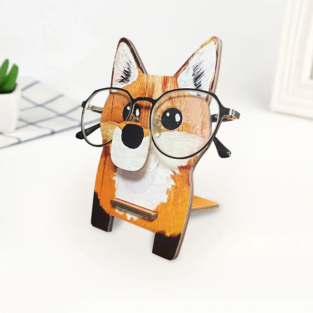Wooden Glasses / Spectacle Holder with animal Glasses Holder wooden glasses holder