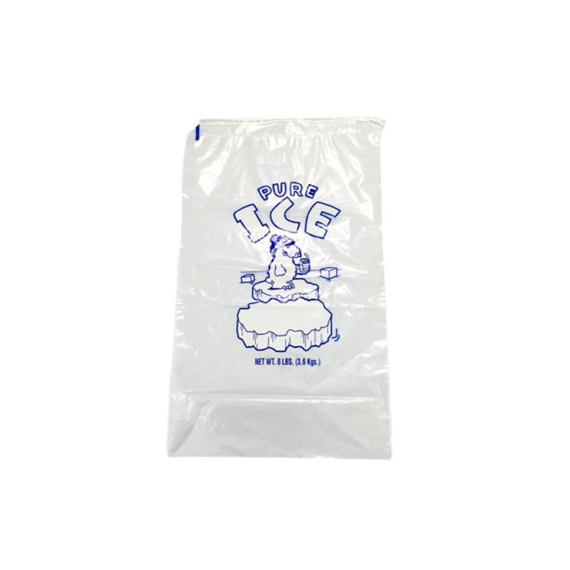 custom clear drawstring bag printed drawstring clear bag transparent poly drawstring ice bag with logo