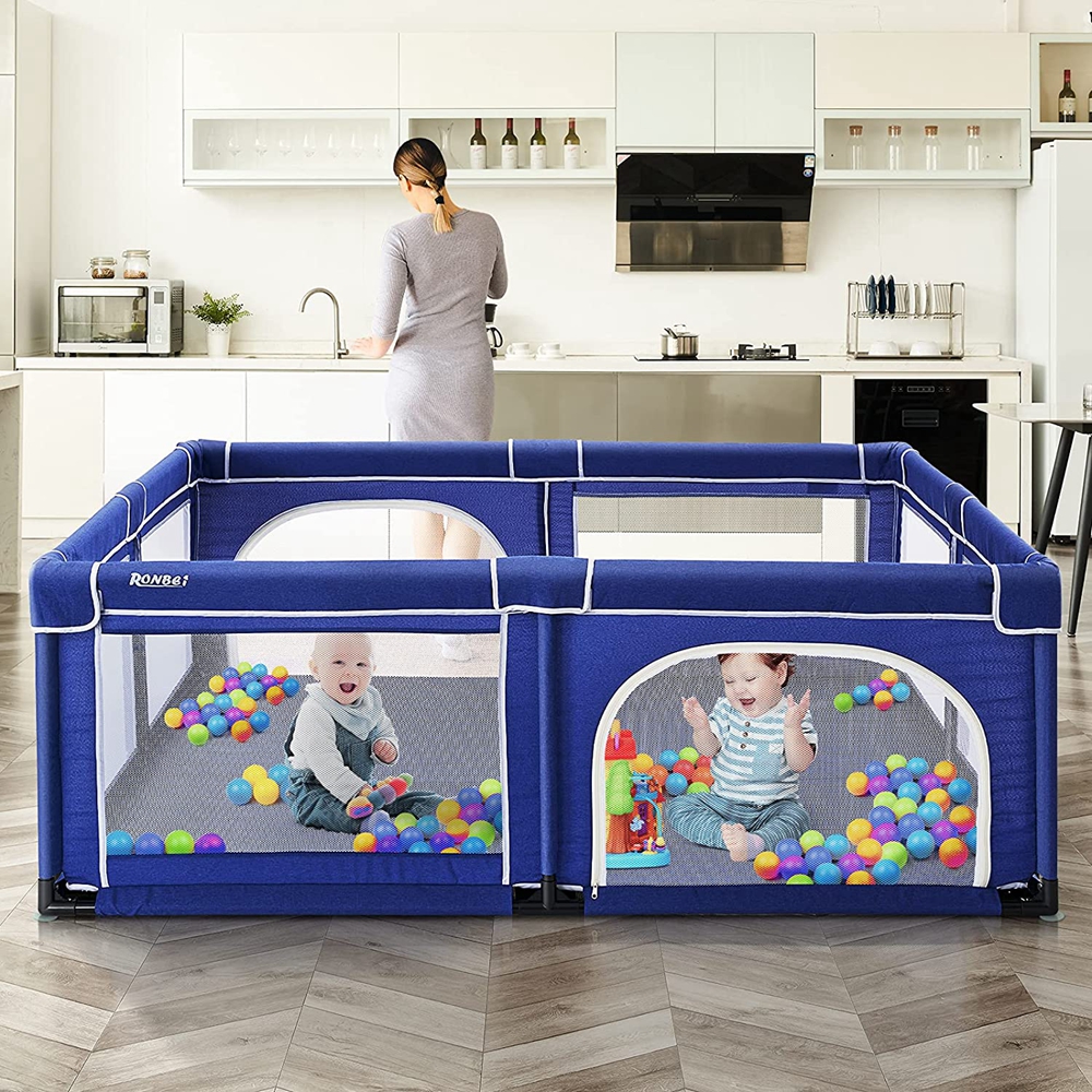 Custom kids' playpen large indoor baby play ground safety fence playard for children
