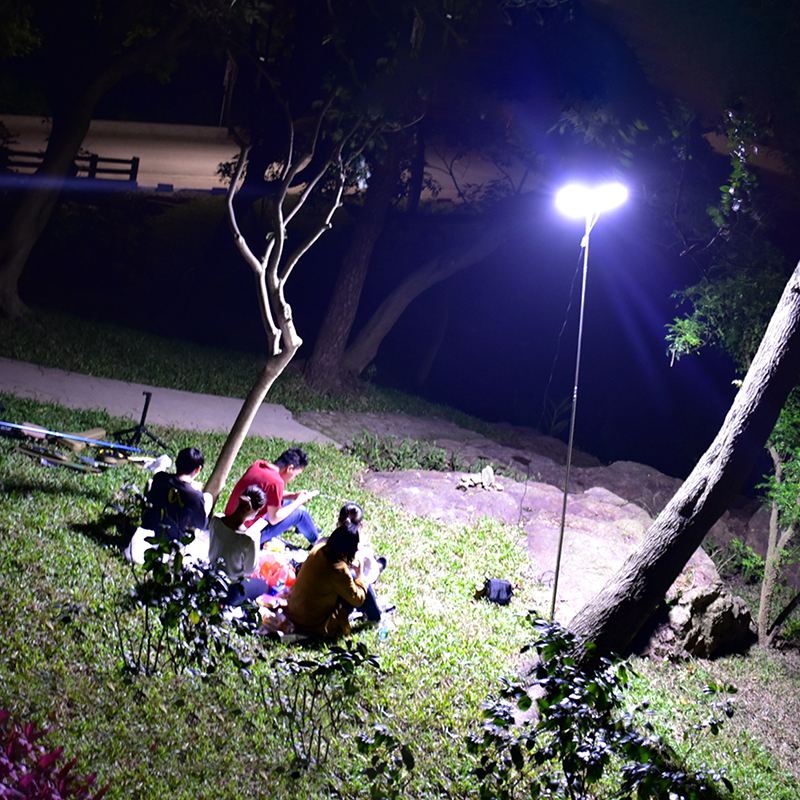 360light 12V Waterproof IP67 Multifunctional LED Light for Camping Telescopic Metal Rod LED Garden Light
