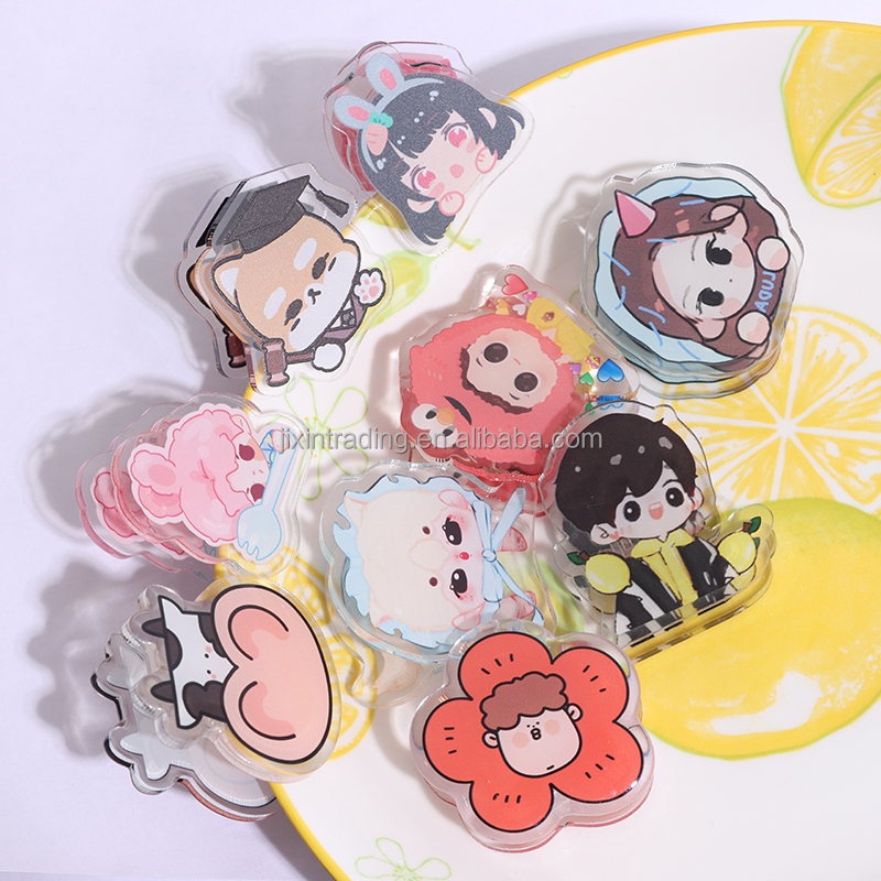 Acrylic Animal Hair Clips Custom Your Own Anime Design Cute Plastic Paper Clip