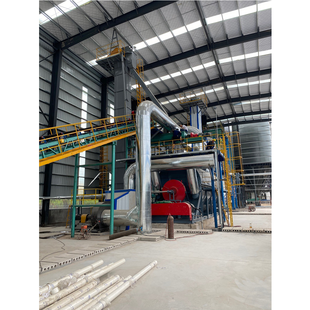 Natural Gypsum burning process plant gypsum powder hot oil Calcination manufacturing machine