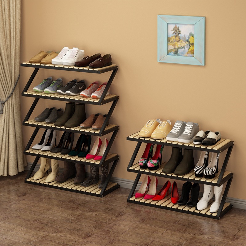 Shoe rack multi-layer simple space saving large capacity storage rack hall cabinet shoe cabinet