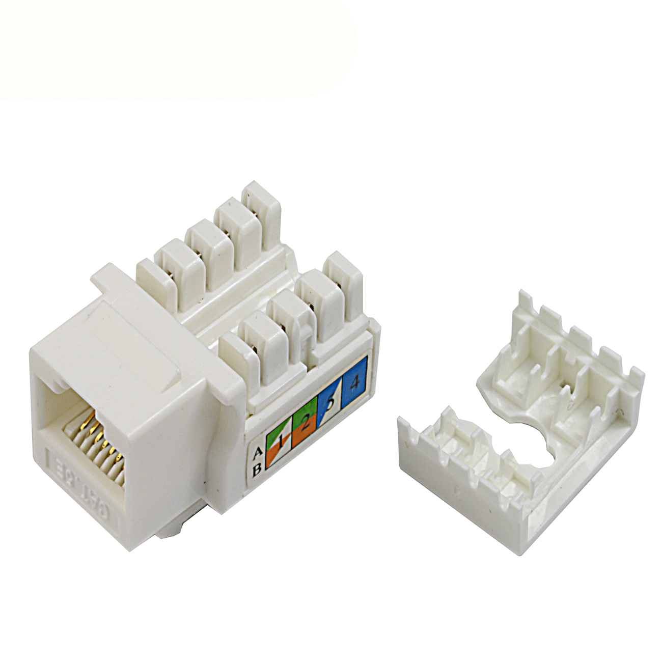 90 градусов UTP Cat6 RJ45 Keystone Jack модульный