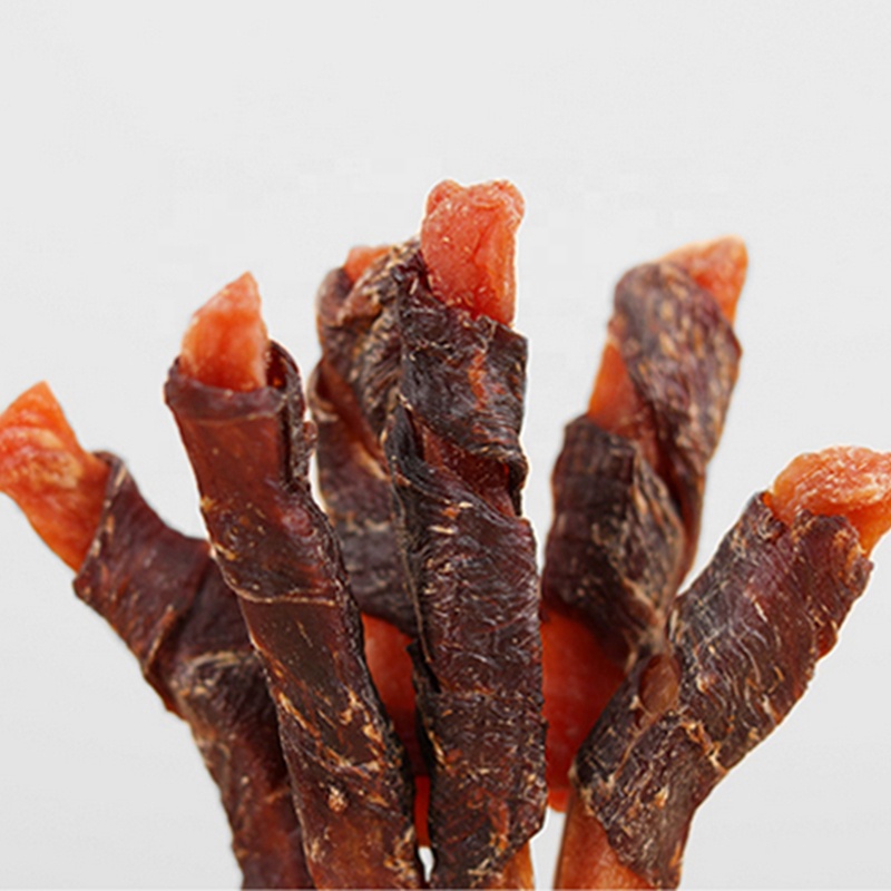 Duck Meat Wrap Sweet Potato natural dog treat snacks pet food for Dog