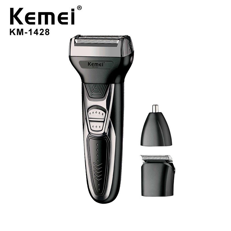 Kemei KM-1428 Usb аккумуляторная электробритва многофункциональный триммер для волос Бритва 1200MA в одном стиле «Три в одном», электрическая бритва