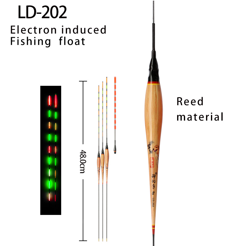 LD-202 воспринимающий силу тяжести светодиодный рыболовный поплавок цвет меняется электронный буй