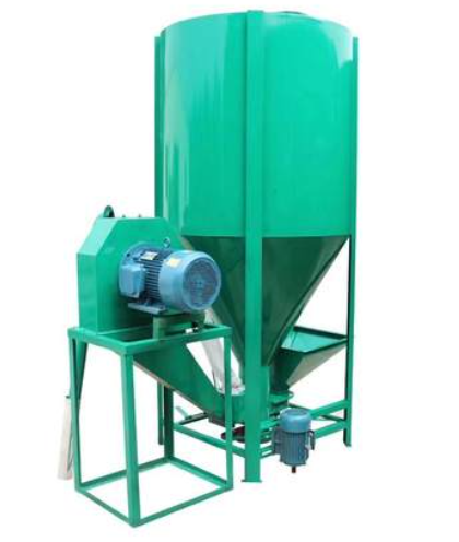 1000 kg /h vertical grain feed processing mixer and crusher machine for pig poultry farming