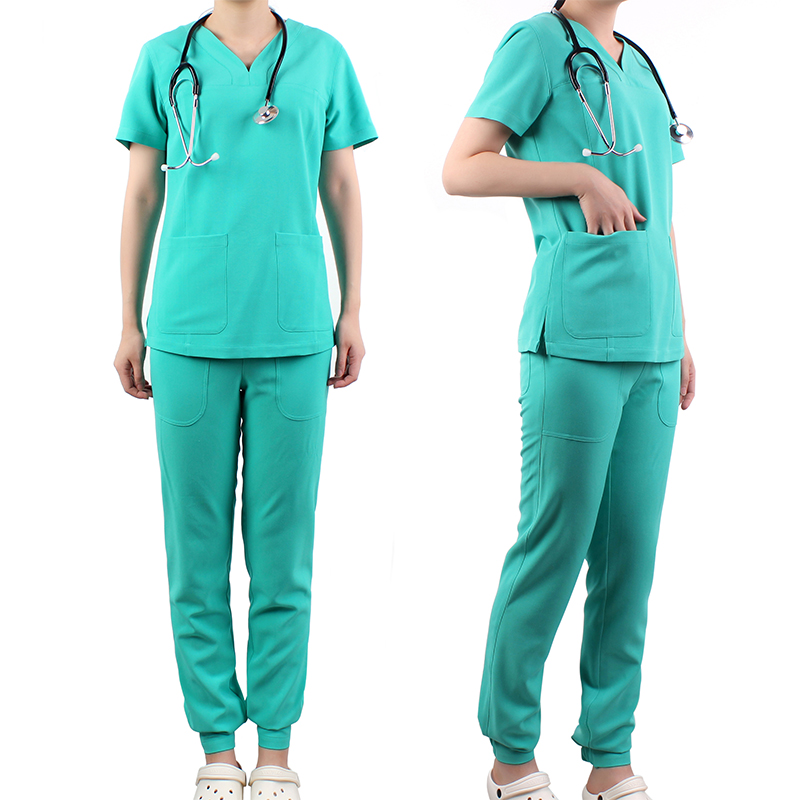 Spandex Stretch Hot sell Top quality Hospital Uniforms breathable scrubs uniforms jogger women scrub sets uniform