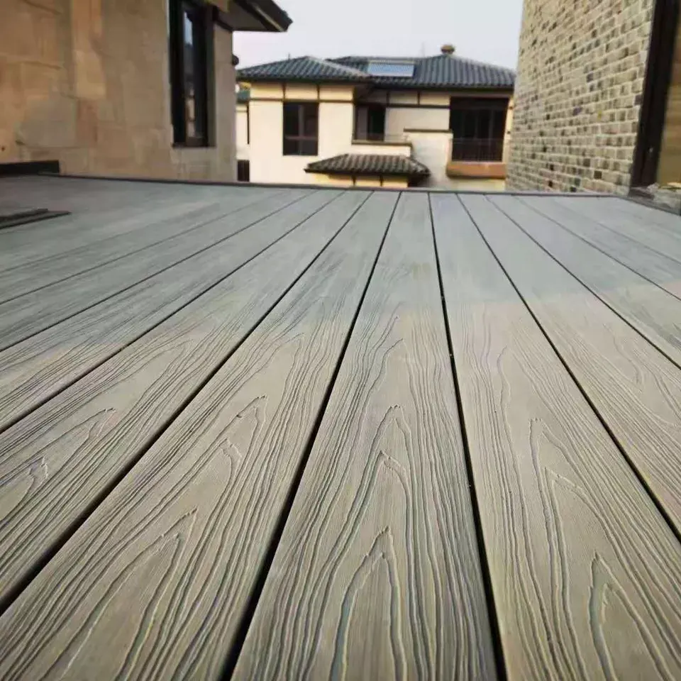 Wholesale Outdoor WPC Hot Sale Co-extruded WPC Composite Decking Waterproof Flame Retardant Floor Outdoor WPC Deck Pool Decking