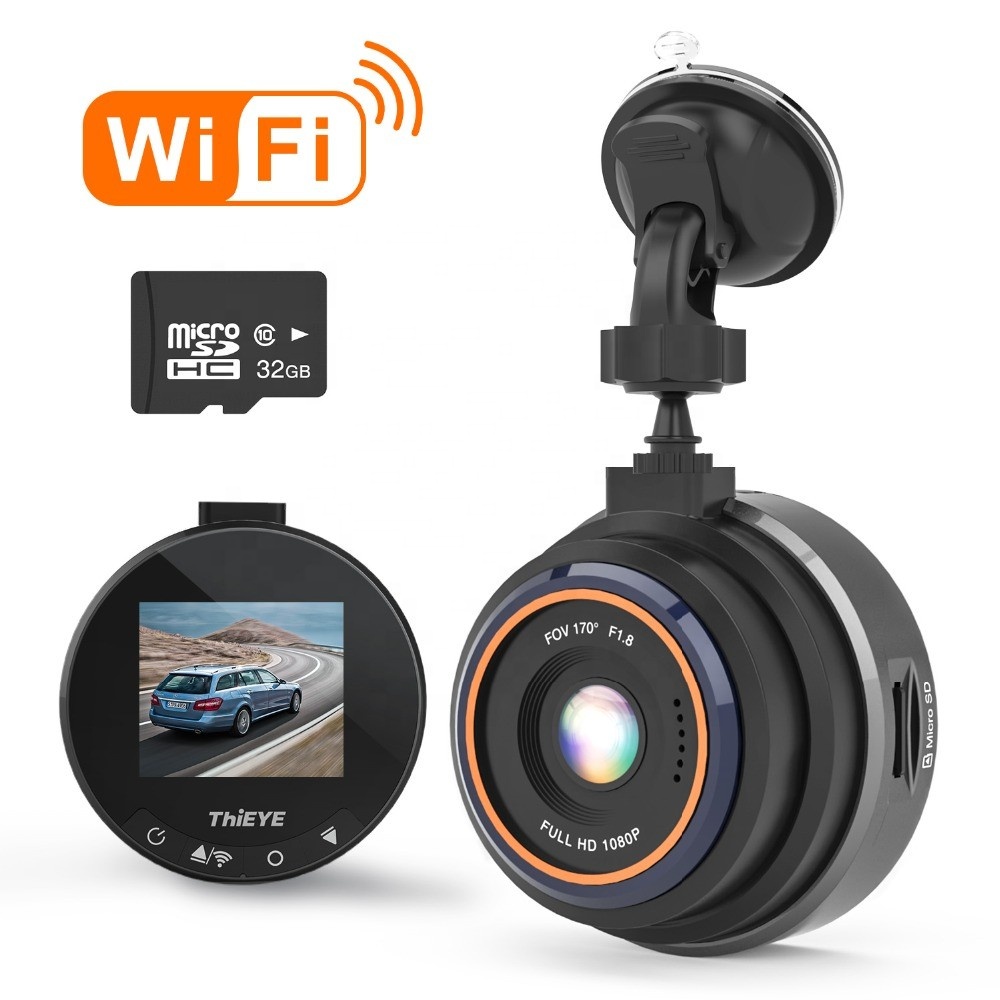 ThiEYE Dash Cam Safeel Zero + 170 широкоугольный режим парковки WiFi g-сенсор Настоящее HD 1080P видео камера автомобильный черный ящик