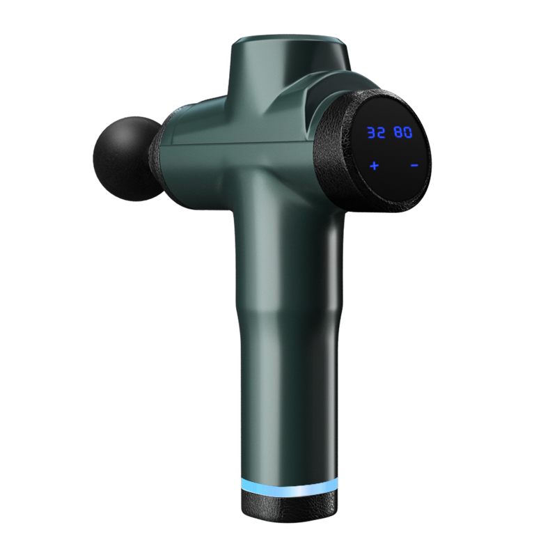 2021 massage gun dropshipping with lcd screen rechargeable fascial massager muscle massage gun