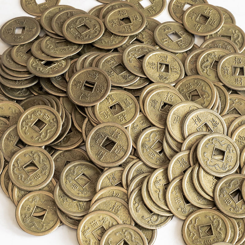 Оптовая продажа, китайские монеты фэн-шуй, старые монеты, старинная монета, Восточный император, античная удача, монеты Цин, дракон, коллекционный подарок