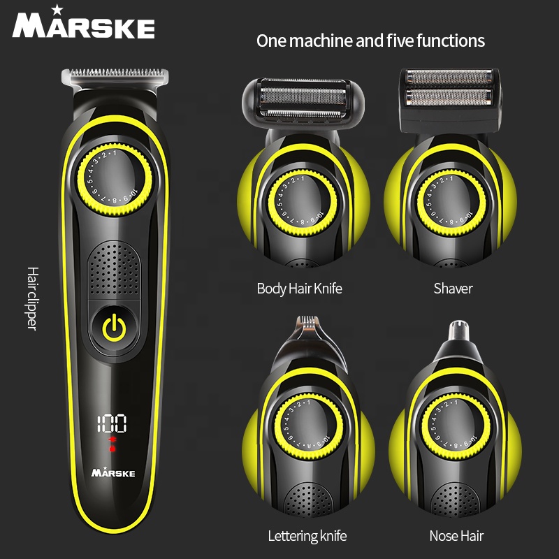 MARSKE 5 в 1 Электрический набор для ухода за аккумуляторная бритва триммер для носа триммер для бороды
