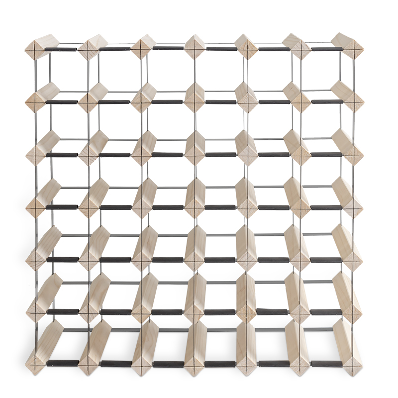 Popular 42 Bottle Modern Natural Timber Bottle Wine Rack