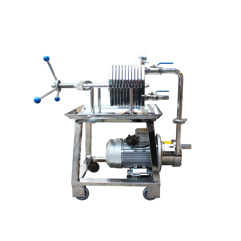 Beer wine edible oil filtration stainless steel filter press