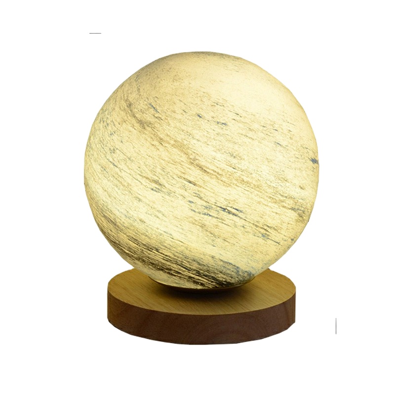 Dimmable LED Star Moon Desk Lamp Bedroom Bedside Decor Table Lamp USB Wooden Art Atmosphere Light one drop shipping