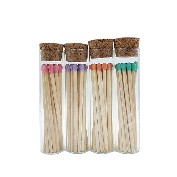 821-18 Professional Manufacture Wooden Match Box Colored Matches Sticks In Bulk