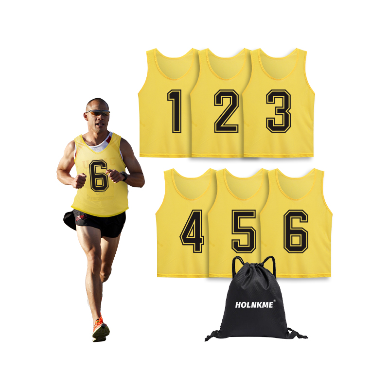 Custom Logo Design Sportswear Mesh Soccer Wear Training Sports Bibs Soccer Training Vests Digital Print Adults Soccer Uniform