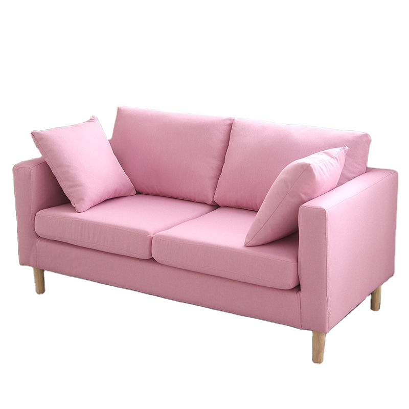 Bedroom sofa small living room simple rental clothing store single person sofa chair double fabric small apartment sofa factory