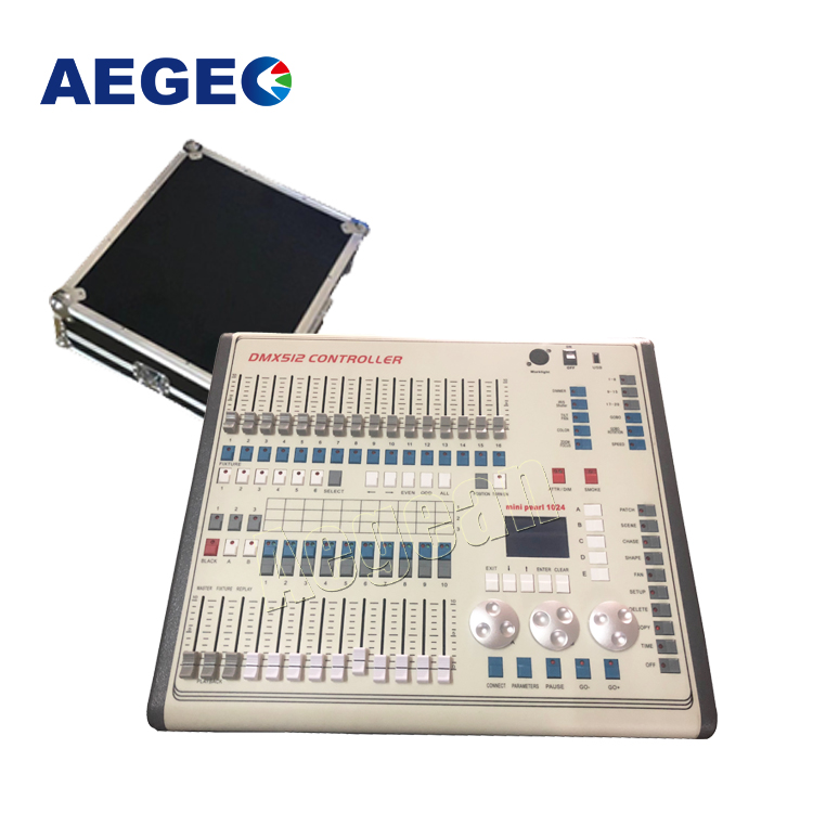 Диммерная консоль для освещения диджея DMX 512 управление мини жемчуг 1024 контроллер с коробкой для полета