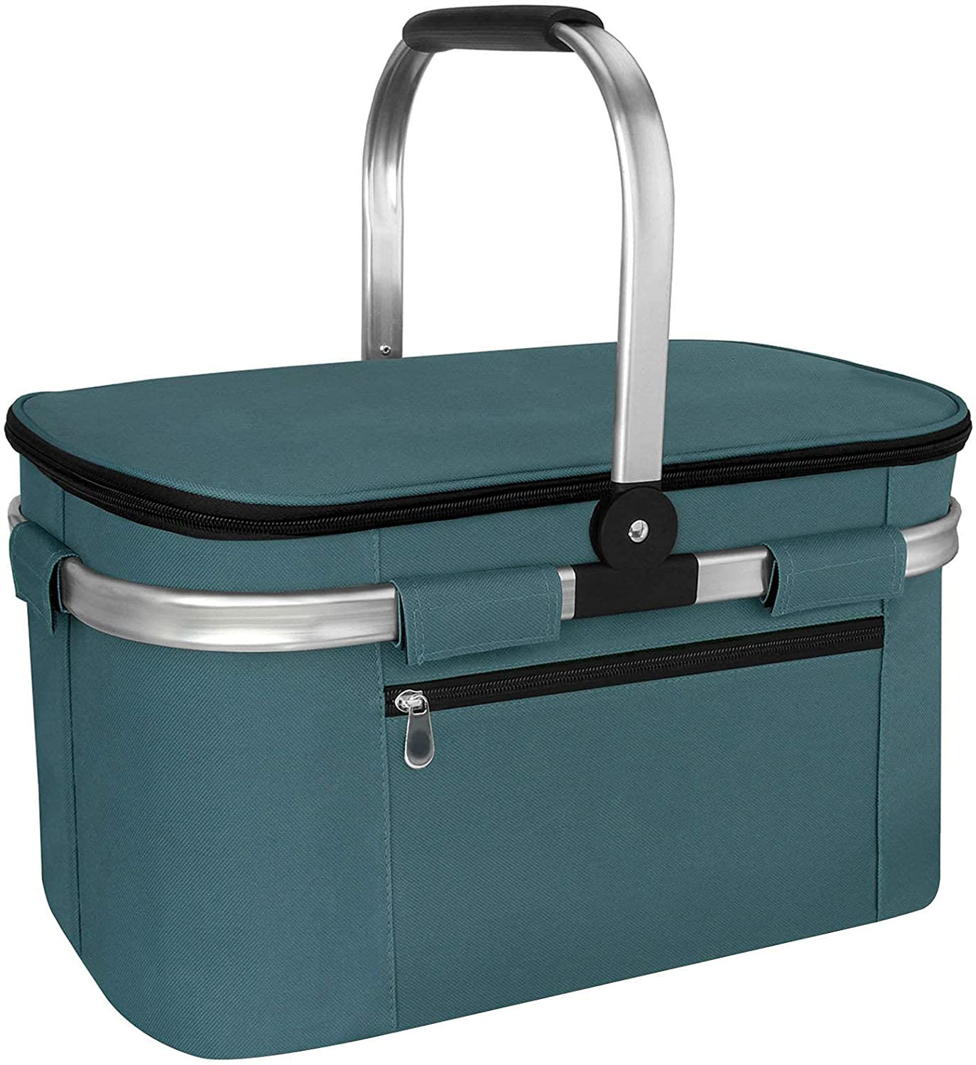 Custom Insulated Cooler Bag Picnic Basket Leakproof Collapsible Portable Cooler Grocery Bag Picnic kit