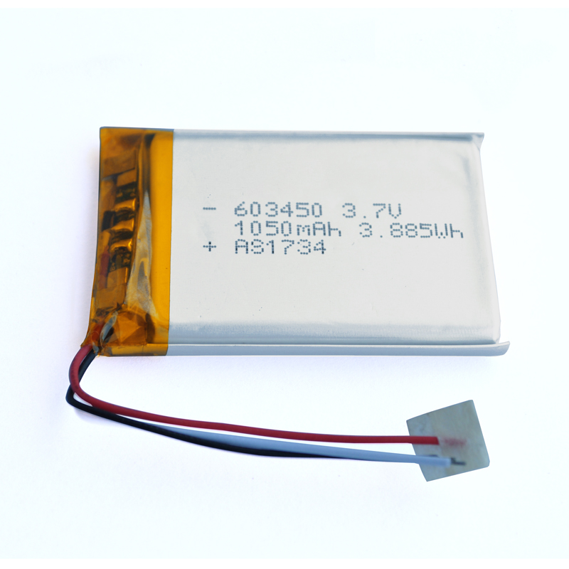 UL1642/IEC62133/KC/un38,3 Сертификация 3,7 v 603450 lipo 3,7 v 1050mah 3.885wh литий-ионный полимерный аккумулятор