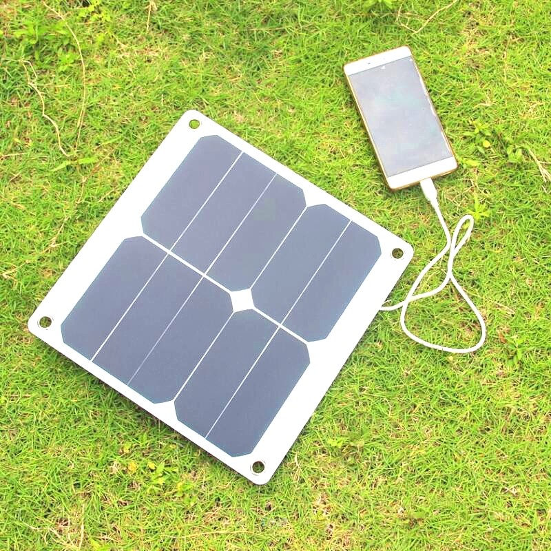 Солнечные батареи Sunpower, 20 Вт, 5 В, зарядное устройство BUHESHUI USB для мобильных телефонов/внешних аккумуляторов, бесплатная доставка, портативное солнечное зарядное устройство