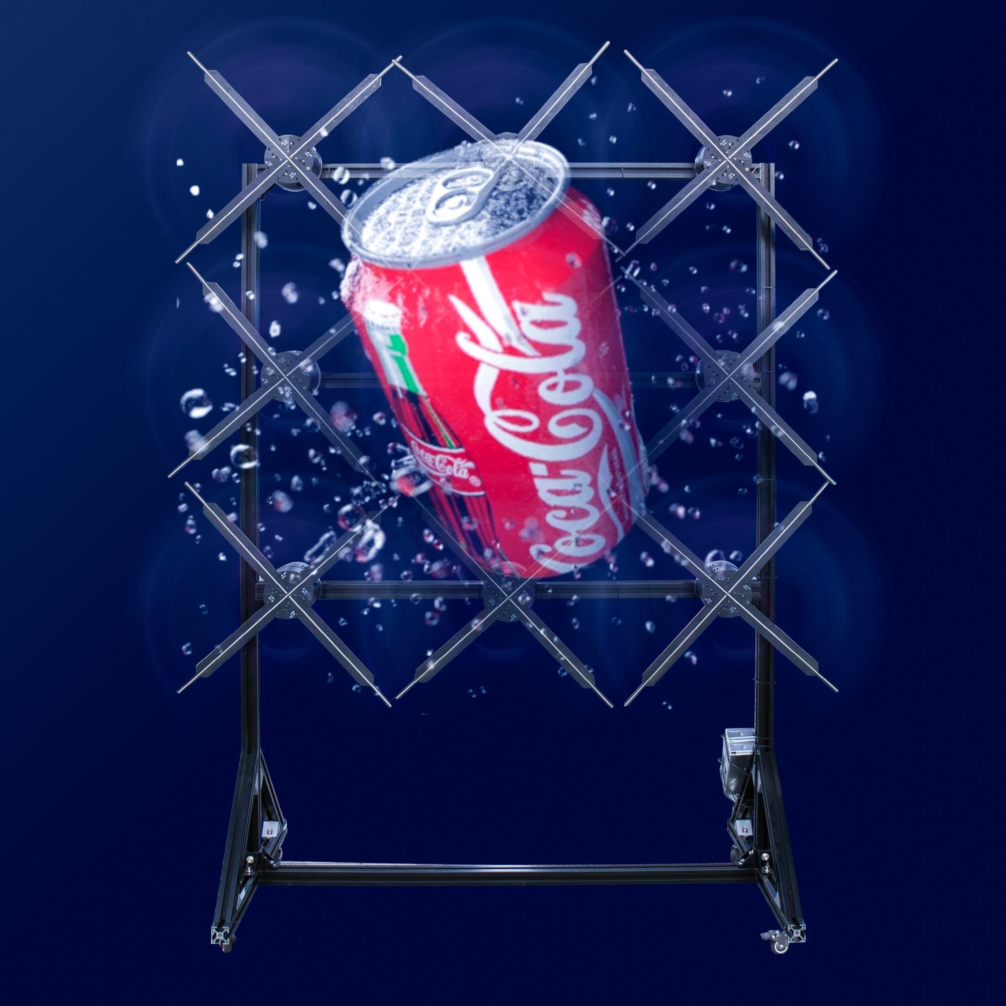 3X3 наружный 3d голографический дисплей, светодиодный вентилятор, 3d светодиодный вентилятор, 3d голографический рекламный дисплей, вентилятор с Bluetooth