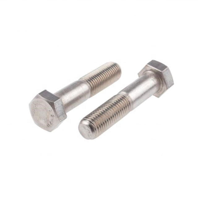 Hexagon bolts SS DIN 933 stainless steel hex bolts