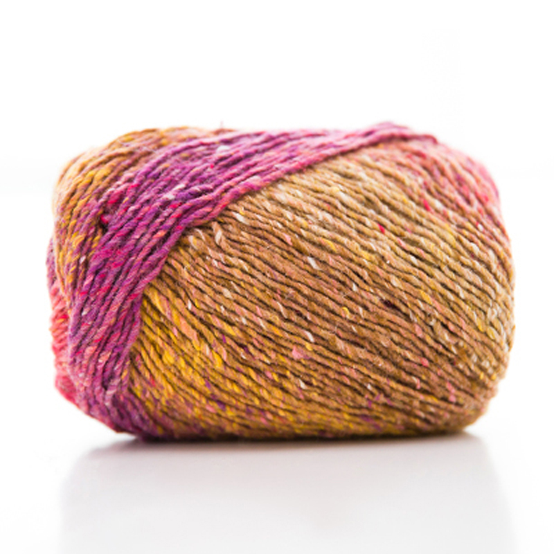 Очень толстая футболка Yarncrafts из органического мягкого шелка ручной вязки, хлопковая шелковая пряжа
