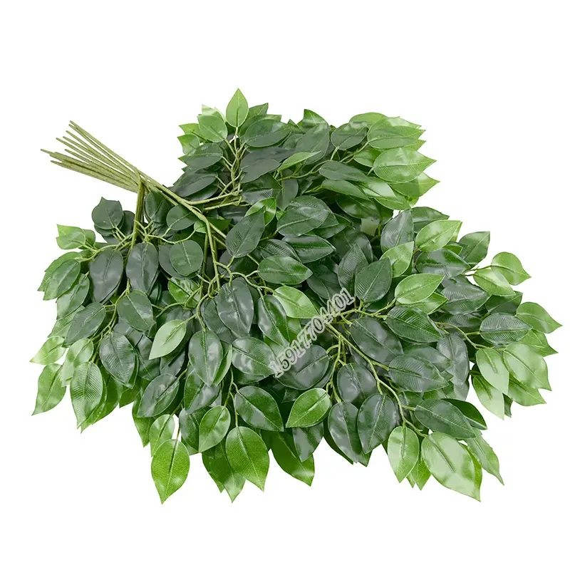 High quality feng shui tree real touch fake plant artificial ficus tree leaves for decoration