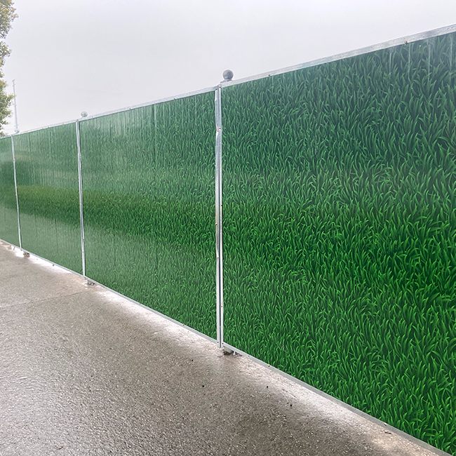 Easily Installation Full Privacy PVC Fence Customized for construction site