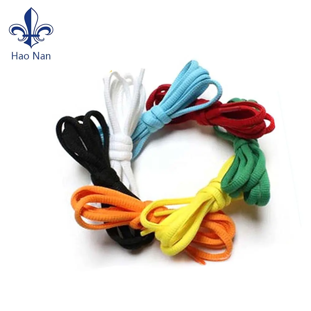 Custom bulk sneaker rope or flat printed polyester shoelaces