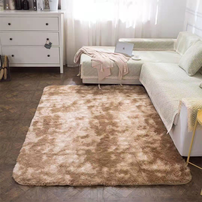2021Good supplier polyester shaggy rugs grey fluffy rug fur carpets
